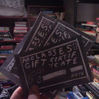 Molasses Books Gift Certificates